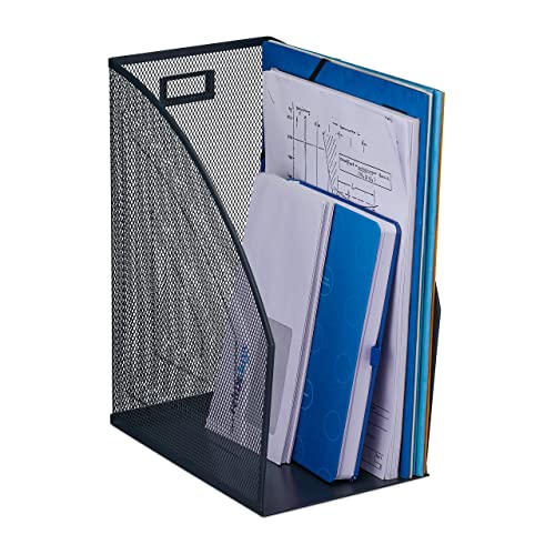 Relaxdays Stehsammler, DIN A4, Mesh Design, HxBxT: 32 x 16 x 24,5 cm, Büro & Home-Office, Stehordner, Metall, anthrazit Relaxdays Stehsammler, DIN A4, Mesh Design, HxBxT: 32 x 16 x 24,5 cm, Büro & Home-Office, Stehordner, Metall, anthrazit von Relaxdays