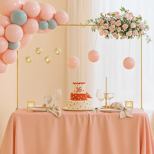 Relaxdays Tischbogen, ausziehbar, H: 78,5–118 cm, B: 107–265 cm, Metall, Geburtstag & Hochzeit, Dekostange Tisch, Gold Relaxdays Tischbogen, ausziehbar, H: 78,5–118 cm, B: 107–265 cm, Metall, Geburtstag & Hochzeit, Dekostange Tisch, Gold von Relaxdays