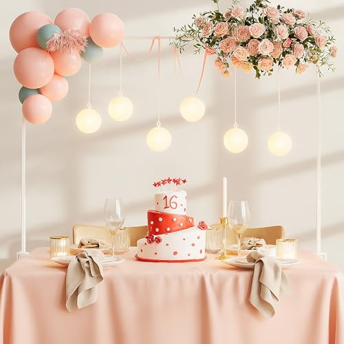Relaxdays Tischbogen, verstellbar, H: 78,5–118 cm, B: 107–265 cm, Geburtstag & Hochzeit, Tafelklemme, Metall, weiß Relaxdays Tischbogen, verstellbar, H: 78,5–118 cm, B: 107–265 cm, Geburtstag & Hochzeit, Tafelklemme, Metall, weiß von Relaxdays