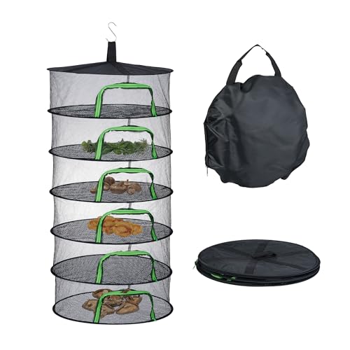 Relaxdays Trockennetz faltbar, 6-lagiges Dörrnetz, für Kräuter, Obst, Gemüse, Fischtrockner zum Aufhängen, Mesh, schwarz, 1 Stück Relaxdays Trockennetz faltbar, 6-lagiges Dörrnetz, für Kräuter, Obst, Gemüse, Fischtrockner zum Aufhängen, Mesh, schwarz, 1 Stück von Relaxdays