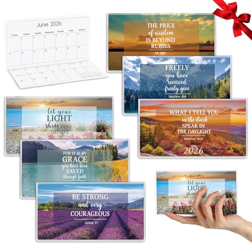 ReliThick Taschenkalender 2026, für Geldbörse, Monatsplaner, Notizbuch, kleiner Taschenkalender, Tagebücher, Notizblöcke, Geschenk für Frauen, Kinder, Lehrer, Schule, Büro (biblische Landschaften), 6 ReliThick Taschenkalender 2026, für Geldbörse, Monatsplaner, Notizbuch, kleiner Taschenkalender, Tagebücher, Notizblöcke, Geschenk für Frauen, Kinder, Lehrer, Schule, Büro (biblische Landschaften), 6 von ReliThick