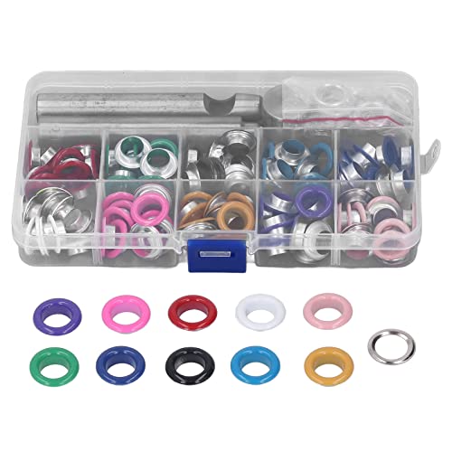 10mm Metall Öten Kit | Robale Kupfer -Tiere für Schuhe/Taschen/Kleidung | Einfache Installation mit inklusiven Tools | 120 Ösen + 100 Abstandhalter in Aufbewahrungsbox 10mm Metall Öten Kit | Robale Kupfer -Tiere für Schuhe/Taschen/Kleidung | Einfache Installation mit inklusiven Tools | 120 Ösen + 100 Abstandhalter in Aufbewahrungsbox von Reliant Jazzy