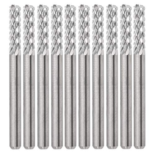 10pcs Tungsten Steel Milling Cutter | High Hardness Ergonomic Cutting Tool for PCB / Steel Plates | Super - Fine Texture & Abrasion - Proof | 10 - Piece Set von Reliant Jazzy