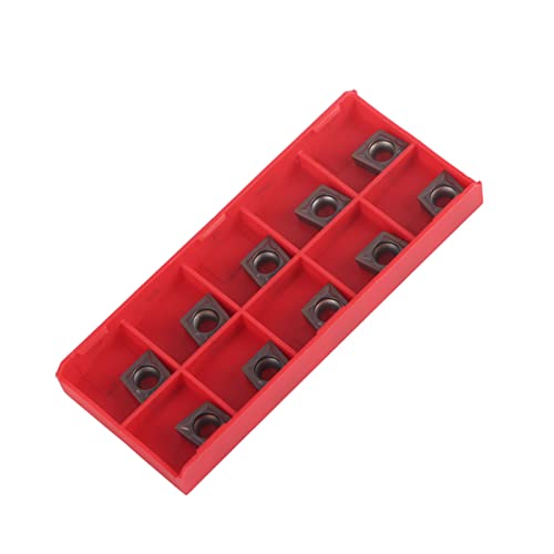 10pcs ccmt09t304 VP15TF Carbideinsätze | CNC -Drehmaschine Drehwerkzeug für Stahl/Edelstahl | 80 ° Rhombus -Schneidwerkzeug, 9 -mm -Bearbeitungszone | Hohe Härte und thermische von Reliant Jazzy