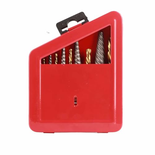 10pcs hohe Qualitätsschraubenextraktor -Set | Linke Handbohrbits und Legierungsstahl -Extraktoren | Extrakte beschädigte Schrauben/Schrauben | 5 Größen mit Metallkoffer 10pcs hohe Qualitätsschraubenextraktor -Set | Linke Handbohrbits und Legierungsstahl -Extraktoren | Extrakte beschädigte Schrauben/Schrauben | 5 Größen mit Metallkoffer von Reliant Jazzy