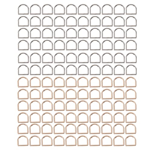 120pcs D Rings | Smooth Welding Zinc Alloy Craft Hardware | 60pcs Gold & 60pcs Silver | Refined Perimeter for DIY Accessories/Clothing/Bags 120pcs D Rings | Smooth Welding Zinc Alloy Craft Hardware | 60pcs Gold & 60pcs Silver | Refined Perimeter for DIY Accessories/Clothing/Bags von Reliant Jazzy