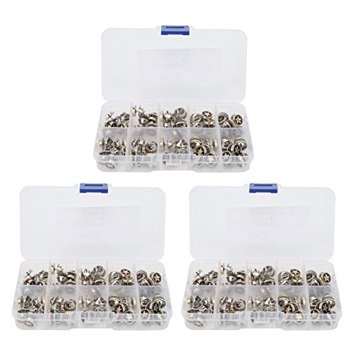 150pcs Black Pentagram Snap Buttons | DIY Concealed Detachable Buttons for Pants/Dresses/Skirts | Plastic & Iron Protection - Oxidation Fasteners 150pcs Black Pentagram Snap Buttons | DIY Concealed Detachable Buttons for Pants/Dresses/Skirts | Plastic & Iron Protection - Oxidation Fasteners von Reliant Jazzy