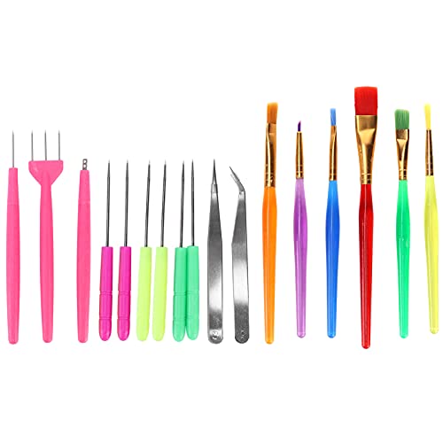 17Pcs Cookie Decorating Tools Set | Fondant/Cake/Biscuit Decoration Kit | 6 Brushes + 6 Vent Needles + 2 Tweezers + 3 Carving Tools | Safe & Easy Rinse Baking Supplies 17Pcs Cookie Decorating Tools Set | Fondant/Cake/Biscuit Decoration Kit | 6 Brushes + 6 Vent Needles + 2 Tweezers + 3 Carving Tools | Safe & Easy Rinse Baking Supplies von Reliant Jazzy