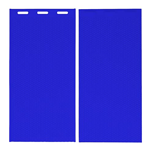 2Pcs 5.4mm Silicone Beeswax Form | Foldable Beekeeping Supplies for Wax Foundation Press | 44x28cm Reusable Form for DIY Candles/Soap Making (Dark Blue) von Reliant Jazzy