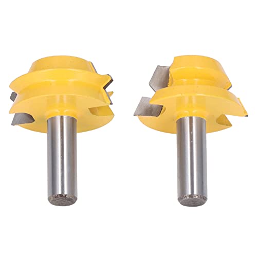 2pcs Oktaedrische Tenon Router Bits | 45# Stahl & Wolfram -Carbid -Frässchneider | PTFE für Holzbearbeitung / Sperrholz / Containerherstellung | 1/2in Schaft, hitzebeständige 2pcs Oktaedrische Tenon Router Bits | 45# Stahl & Wolfram -Carbid -Frässchneider | PTFE für Holzbearbeitung / Sperrholz / Containerherstellung | 1/2in Schaft, hitzebeständige von Reliant Jazzy