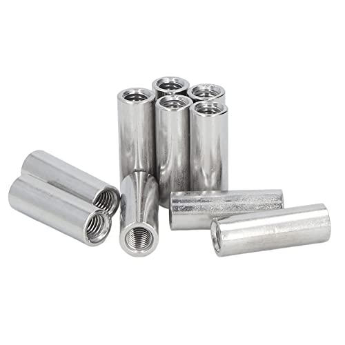 304 Stainless Steel Coupling Nut M8x1.25 | 10Pcs Round Rod Connector Female Thread | Sturdy Non - Corroding Nut for Home Decoration/Mechanical Maintenance | 12 L35mm 304 Stainless Steel Coupling Nut M8x1.25 | 10Pcs Round Rod Connector Female Thread | Sturdy Non - Corroding Nut for Home Decoration/Mechanical Maintenance | 12 L35mm von Reliant Jazzy