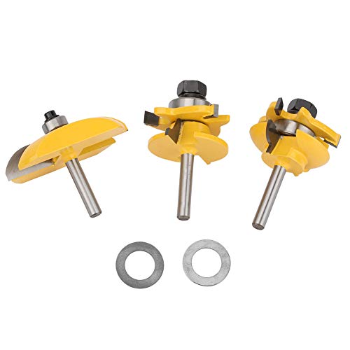 3Pcs 1 / 4in Carbide Router Bits Set | Rail & Stile / Panel Door Cutting | Heat Tolerant for Hardwood / Softwood | Defined Border for Tidy Cuts 3Pcs 1 / 4in Carbide Router Bits Set | Rail & Stile / Panel Door Cutting | Heat Tolerant for Hardwood / Softwood | Defined Border for Tidy Cuts von Reliant Jazzy