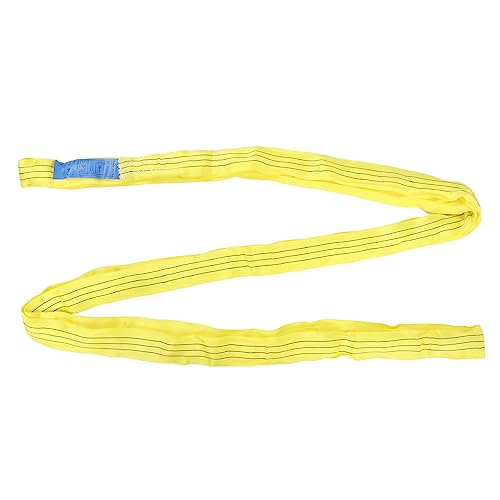 3T 3Meter Crane Lifting Strap | Double Eye Buckle Polyester Rigging Strap for Ship/Port/Construction | High - Performance 6613lb Capacity, Yellow 3T 3Meter Crane Lifting Strap | Double Eye Buckle Polyester Rigging Strap for Ship/Port/Construction | High - Performance 6613lb Capacity, Yellow von Reliant Jazzy