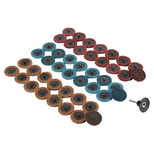 45Pcs 2” Flap Disc Sanding Wheels | 180/320 / 400 Grit for Angle Grinder | Red Yellow Blue Polishing Wheel for Metal/Wood/DIY | Nylon Material with Mandrel & Base 45Pcs 2” Flap Disc Sanding Wheels | 180/320 / 400 Grit for Angle Grinder | Red Yellow Blue Polishing Wheel for Metal/Wood/DIY | Nylon Material with Mandrel & Base von Reliant Jazzy