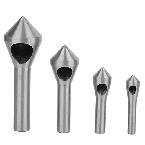 4PCS -Abklopfen -Gerät Set | 90 Grad HSS4241 High -Speed ​​-Stahlschneider | Dunkelbohrer für Metall/Holz/Kunststoff | Zinn - überzogenes Äußeres für Robustheit und Härte (Silver) von Reliant Jazzy