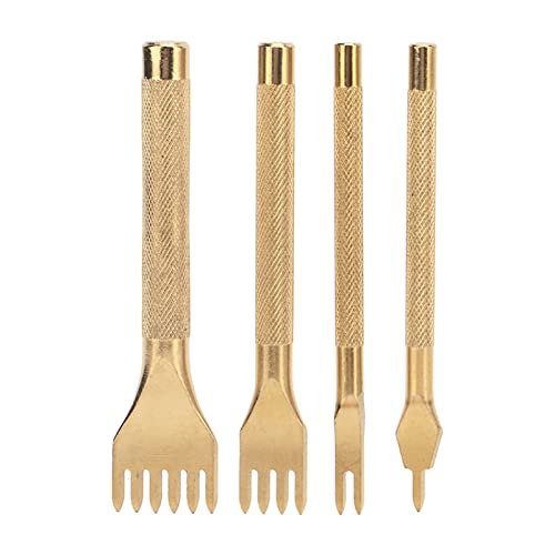 4Pcs Leather Prong Punch Set | 4mm Stainless Steel Rhombus Chisel/Nonslip Handle/High Performance | Leather Crafting Tools for Punching Holes & Stitching 4Pcs Leather Prong Punch Set | 4mm Stainless Steel Rhombus Chisel/Nonslip Handle/High Performance | Leather Crafting Tools for Punching Holes & Stitching von Reliant Jazzy