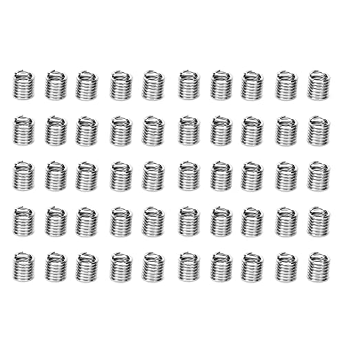 50Pcs Thread Inserts Wire Protection Sleeve | US Standard 5 / 16in - 18x1.5D | Stainless Steel Repair Tool for Aluminum Alloy/Plastic/Copper | High - Strength Fastener Hardware 50Pcs Thread Inserts Wire Protection Sleeve | US Standard 5 / 16in - 18x1.5D | Stainless Steel Repair Tool for Aluminum Alloy/Plastic/Copper | High - Strength Fastener Hardware von Reliant Jazzy