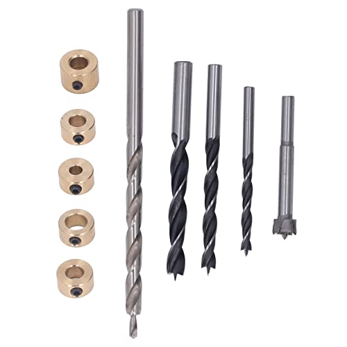 5Pcs Pocket Hole Drill Bit Set | 3 Tip Points High Speed Steel | for Neat Drilling/Depth Adjustment | 6mm - 15mm Bits with Stops 5Pcs Pocket Hole Drill Bit Set | 3 Tip Points High Speed Steel | for Neat Drilling/Depth Adjustment | 6mm - 15mm Bits with Stops von Reliant Jazzy