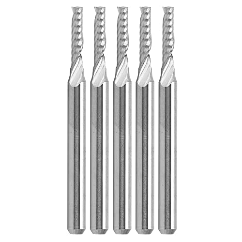 5pcs Tungsten Steel End Mills | Single Flute Spiral Router Bit 3.175x2x10x38mm | High - Speed Milling Cutter for Wood/Aluminum/Plastic | Mirror - Polished Cutting Part & 5pcs Tungsten Steel End Mills | Single Flute Spiral Router Bit 3.175x2x10x38mm | High - Speed Milling Cutter for Wood/Aluminum/Plastic | Mirror - Polished Cutting Part & von Reliant Jazzy