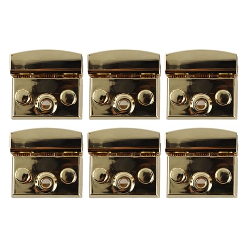6pcs Turn Lock Clasp Pale Gold Non - Corrosive Alloy | Purse Closure Lock for Leather Bag/Handbag/Suitcase | Easy Install Animal Shape Button Design 6pcs Turn Lock Clasp Pale Gold Non - Corrosive Alloy | Purse Closure Lock for Leather Bag/Handbag/Suitcase | Easy Install Animal Shape Button Design von Reliant Jazzy