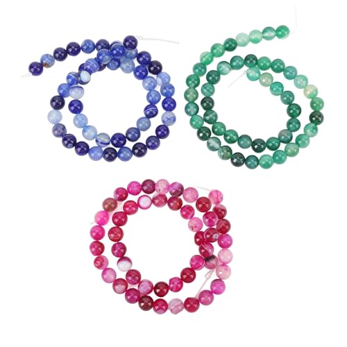 8mm Achathalterungsperlen | 3 Stränge farbenfrohe Mineralperlen für Schmuckherstellung | DIY -Armbänder/Halsketten/Wohnkultur | Hand - ausgewählte Erdsteine 8mm Achathalterungsperlen | 3 Stränge farbenfrohe Mineralperlen für Schmuckherstellung | DIY -Armbänder/Halsketten/Wohnkultur | Hand - ausgewählte Erdsteine von Reliant Jazzy