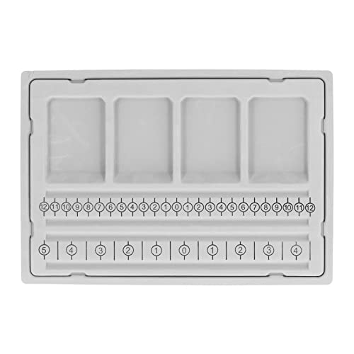 Beaded Measuring Board | 4 Straight Channels & 4 Recessed Compartments | Bead Design Board for Bracelets/Necklaces | ABS Material, Secure Base Beaded Measuring Board | 4 Straight Channels & 4 Recessed Compartments | Bead Design Board for Bracelets/Necklaces | ABS Material, Secure Base von Reliant Jazzy