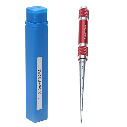 Blendenwerkzeug 1-6,5 mm | Edelstahl verjüngter Loch Lineal | Messvorrichtung für Innendurchmesser für dünne - ummauerte Teile/Kunststoffrohre | Gravierte Skala mit einer Blendenwerkzeug 1-6,5 mm | Edelstahl verjüngter Loch Lineal | Messvorrichtung für Innendurchmesser für dünne - ummauerte Teile/Kunststoffrohre | Gravierte Skala mit einer von Reliant Jazzy