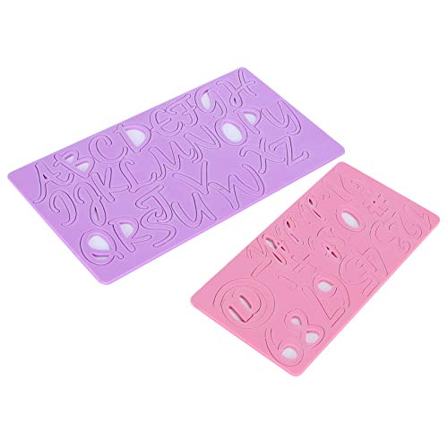 Cake Embossing Tool | Alphabet & Number Fondant Cake Press | Baking Accessory for Cakes/Chocolate/Pudding | Food Grade Acrylic, LFGB & Food Certified Cake Embossing Tool | Alphabet & Number Fondant Cake Press | Baking Accessory for Cakes/Chocolate/Pudding | Food Grade Acrylic, LFGB & Food Certified von Reliant Jazzy