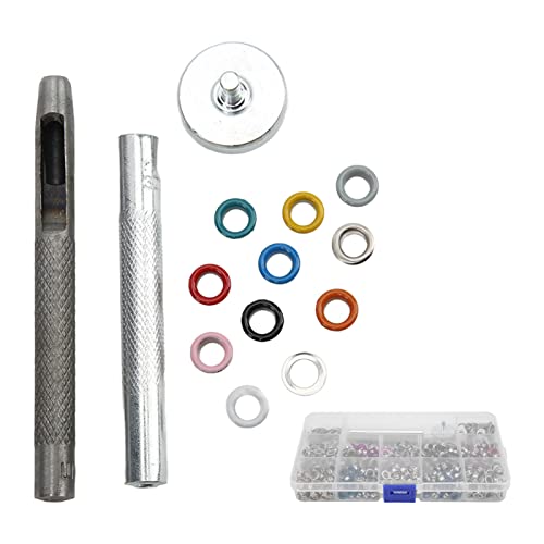 Colored Eyelets 500 Sets | Easy Store Sturdy Clothing Buttons for Infant Shirt/Skirt/DIY Crafts | Includes Punching Tools & Storage Box Colored Eyelets 500 Sets | Easy Store Sturdy Clothing Buttons for Infant Shirt/Skirt/DIY Crafts | Includes Punching Tools & Storage Box von Reliant Jazzy