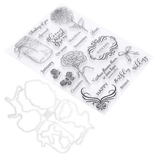 DIY Clear Stamp Set | Transparent Wishing Bottle Flower Pattern | Reusable Flexible Stamp for Scrapbooking/Card Making/Journaling | Includes Cutting Tool & 8in Stamp DIY Clear Stamp Set | Transparent Wishing Bottle Flower Pattern | Reusable Flexible Stamp for Scrapbooking/Card Making/Journaling | Includes Cutting Tool & 8in Stamp von Reliant Jazzy