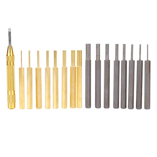 Leather Punch Tool Kit 18pcs | Carbon Steel & Brass Craft Hand Tools | Sturdy Hole Punch Set for Leatherworking/Bookbinding/DIY | Fast & Safe Needle Insertion Leather Punch Tool Kit 18pcs | Carbon Steel & Brass Craft Hand Tools | Sturdy Hole Punch Set for Leatherworking/Bookbinding/DIY | Fast & Safe Needle Insertion von Reliant Jazzy