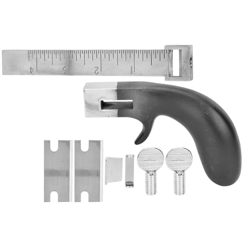 Leather Strap Cutter | 4in Wide Cutting Tool with Aluminum Handle | DIY Leather Craft Tool for Belts/Straps/Accessories | Polished Stainless Steel Head von Reliant Jazzy