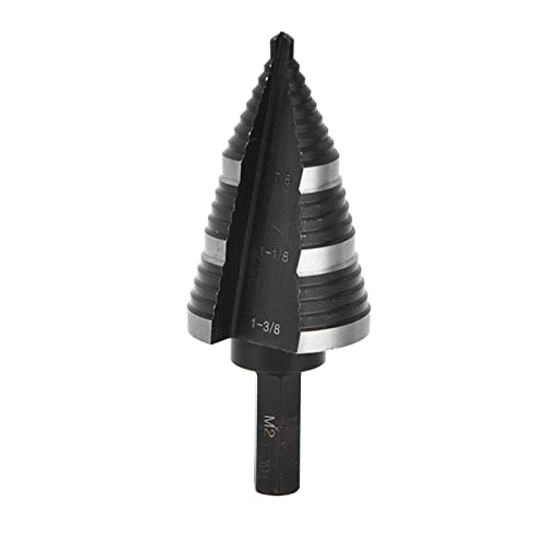 M2 High Speed Steel Step Drill Bit | 3/16 to 1-3 / 8in Cone Drill with 3 / 8in Hex Shank | Nitrided Metal/Wood/PVC Hole Cutter | 16 Steps for Accurate Drilling M2 High Speed Steel Step Drill Bit | 3/16 to 1-3 / 8in Cone Drill with 3 / 8in Hex Shank | Nitrided Metal/Wood/PVC Hole Cutter | 16 Steps for Accurate Drilling von Reliant Jazzy