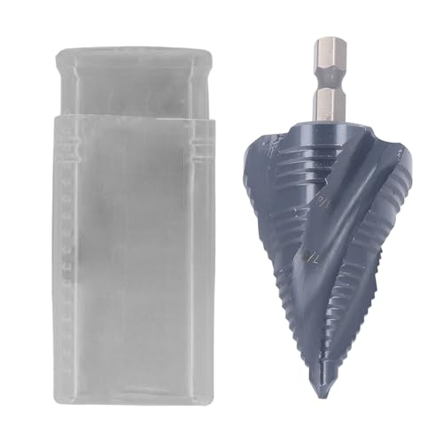 M35 Cobalt Step Drill Bit 1/4 to 1-3 / 8in | 4 Flute Spiral Groove for Metal/Wood/Plastic | 89HRC Hardness & Efficient Cutting | Includes Storage Box M35 Cobalt Step Drill Bit 1/4 to 1-3 / 8in | 4 Flute Spiral Groove for Metal/Wood/Plastic | 89HRC Hardness & Efficient Cutting | Includes Storage Box von Reliant Jazzy