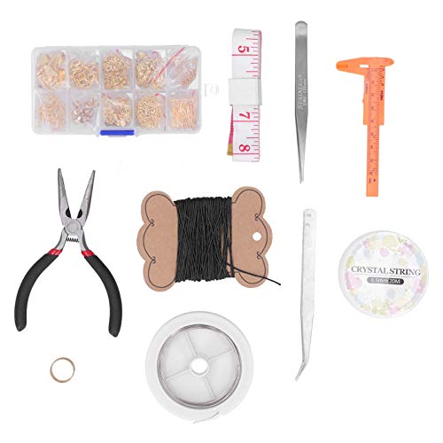 Reliant Jazzy Jewelry Making Tool Kit | 42 - Piece DIY Earring & Repair Set with Lobster Clasps/Pliers/Tweezers | Skilled & Beginner Craft Accessories (E-set-Golden) von Reliant Jazzy