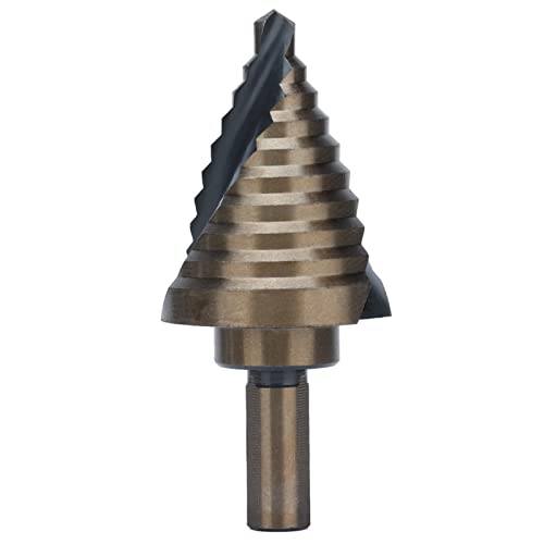 Spiral Step Drill Bit 10 Sizes | High Speed Steel Grooved Stepped Drill Bits for Metal/Wood/PVC | 3 - Sided Shank Prevents Slipping | 1 / 4in to 1-3 / 8in Range Spiral Step Drill Bit 10 Sizes | High Speed Steel Grooved Stepped Drill Bits for Metal/Wood/PVC | 3 - Sided Shank Prevents Slipping | 1 / 4in to 1-3 / 8in Range von Reliant Jazzy
