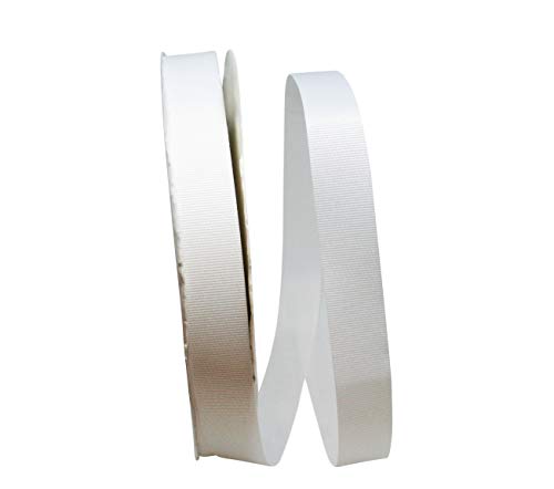Reliant Ribbon 4600-030-05C Grosgrain Allure Band, weiß, 7/8 Inch X 100 Yards von Reliant Ribbon
