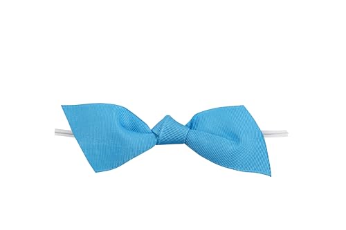 Reliant Ribbon 5127-91309-2X2K Grosgrain Flair Bows-Jumbo-2in Tails X 1-1/2in Ribbon Width Hot Angle Cut & 5in Twist Tie Schleifen, Türkis/Ausflug, einfarbig (Getaway Solids) von Reliant Ribbon