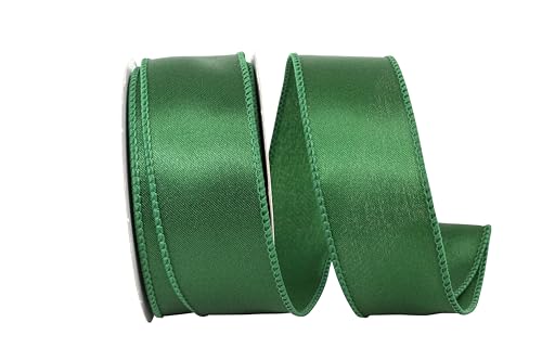 Reliant Ribbon 92575W-510-09F Satinband mit Drahtrand, 3,8 cm x 9,1 m, Smaragd Reliant Ribbon 92575W-510-09F Satinband mit Drahtrand, 3,8 cm x 9,1 m, Smaragd von Reliant Ribbon