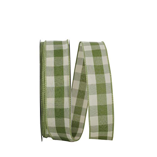 Reliant Ribbon 93228W-043-09K Celine Plaid Twill Wired Edge Band, moos, 1-1/2 Inch X 50 Yards Reliant Ribbon 93228W-043-09K Celine Plaid Twill Wired Edge Band, moos, 1-1/2 Inch X 50 Yards von Reliant Ribbon