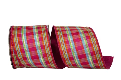 Reliant Ribbon Festive Stripes Schleifenband mit Drahtrand, mehrfarbig Reliant Ribbon Festive Stripes Schleifenband mit Drahtrand, mehrfarbig von Reliant Ribbon