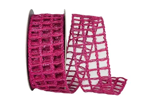 Reliant Ribbon Grand Jute-Box, glitzernd, fuchsiafarben Reliant Ribbon Grand Jute-Box, glitzernd, fuchsiafarben von Reliant Ribbon
