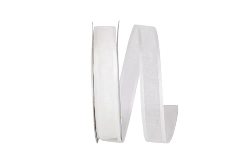 Reliant Ribbon Sheer Satin Edge Band, Weiß, 5/8 Inch X 25 Yards Reliant Ribbon Sheer Satin Edge Band, Weiß, 5/8 Inch X 25 Yards von Reliant Ribbon