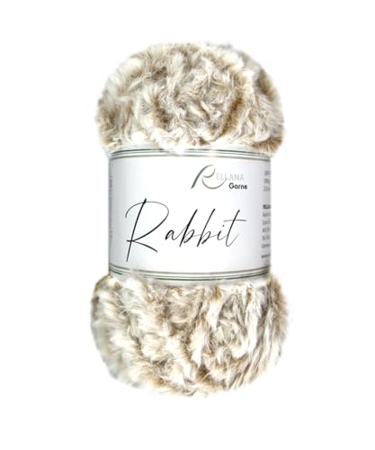 Rellana NEU Rabbit,Garn in Felloptik,kuschelweich,100 gr. (18 Creme) von Rellana