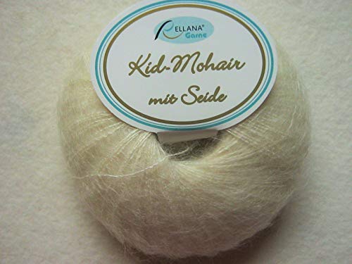 Wolle Kid Mohair mit Seide beige 25g von Rellana