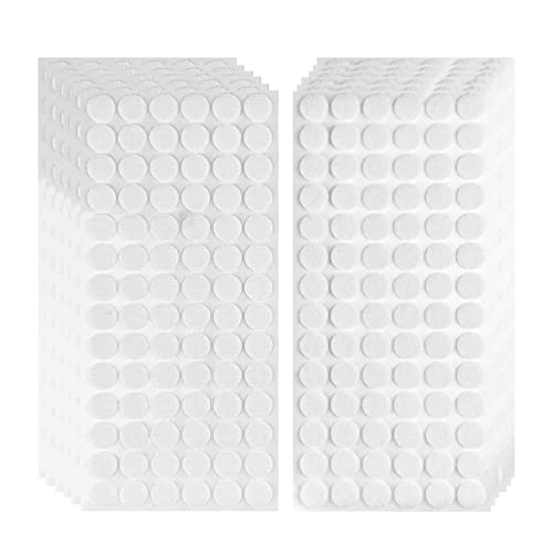 Relota 576 Paar Klettband Selbstklebend 15mm, Rund Doppelseitig Klebende Klettverschluss Weiß, Self Adhesive Klettpunkte, Klett Klebe Punkte für Papier, Kunststoff, Glas, Kleidungsstücke, Handwerk Relota 576 Paar Klettband Selbstklebend 15mm, Rund Doppelseitig Klebende Klettverschluss Weiß, Self Adhesive Klettpunkte, Klett Klebe Punkte für Papier, Kunststoff, Glas, Kleidungsstücke, Handwerk von Relota