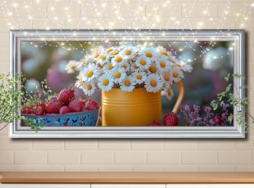 5D Chrysantheme,Frucht Diamond Painting Set,Diamant Painting Bilder Erwachsene groß (100x250cm),DIY Diamant Kristall Strass Stickerei Bilder nach Zahlen,Diamanten Painting für Wanddeko 8Y-11745 von Reluehu