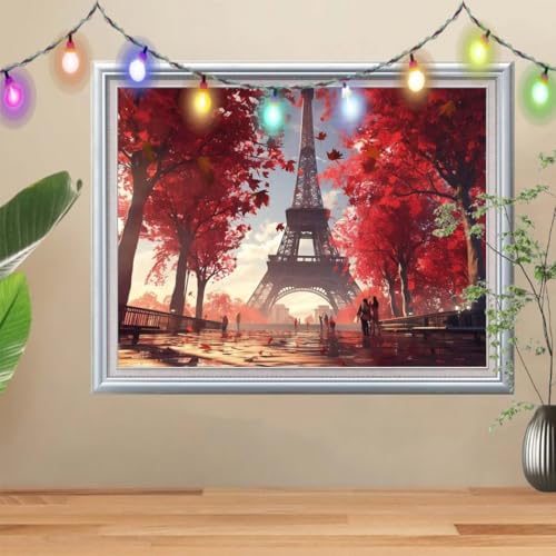 5D DIY Diamond Painting Kinder Eiffelturm,Diamant Painting Bilder 60x80cm,Mosaikherstellung Nach Zahlen Cross Stitch Malerei Set,Ahornbaum Daiments Painting Erwachsene für Haus Dekoration 57H-8515 5D DIY Diamond Painting Kinder Eiffelturm,Diamant Painting Bilder 60x80cm,Mosaikherstellung Nach Zahlen Cross Stitch Malerei Set,Ahornbaum Daiments Painting Erwachsene für Haus Dekoration 57H-8515 von Reluehu