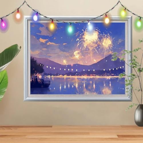 5D DIY Diamond Painting Kinder Feuerwerk,Diamant Painting Bilder 30x40cm,Mosaikherstellung Nach Zahlen Cross Stitch Malerei Set,Landschaft Daiments Painting Erwachsene für Haus Dekoration 57H-9432 5D DIY Diamond Painting Kinder Feuerwerk,Diamant Painting Bilder 30x40cm,Mosaikherstellung Nach Zahlen Cross Stitch Malerei Set,Landschaft Daiments Painting Erwachsene für Haus Dekoration 57H-9432 von Reluehu