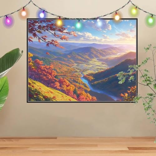 5D DIY Diamond Painting Kinder Fluss,Landschaft,Diamant Painting Bilder 70x90cm,Mosaikherstellung Malen Nach Zahlen Cross Stitch Malerei Set,Daiments Painting Erwachsene für Haus Dekoration 4E-5836 5D DIY Diamond Painting Kinder Fluss,Landschaft,Diamant Painting Bilder 70x90cm,Mosaikherstellung Malen Nach Zahlen Cross Stitch Malerei Set,Daiments Painting Erwachsene für Haus Dekoration 4E-5836 von Reluehu